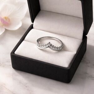Elegant Stainless Silver Ring